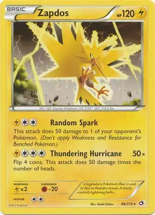 Zapdos 46/113 Legendary Treasures