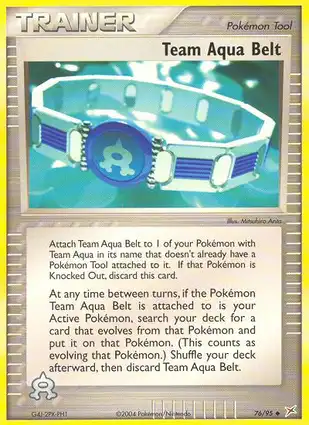 Team Aqua Belt 76/95 EX Team Magma vs Team Aqua