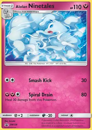 Alolan Ninetales SM128 Sun & Moon Promos