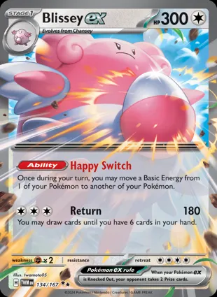 Blissey ex 134/167 Twilight Masquerade