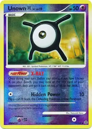 Unown X 71/132 Secret Wonders