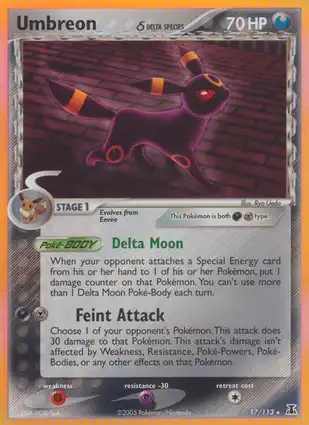 Umbreon 17/113 EX Delta Species