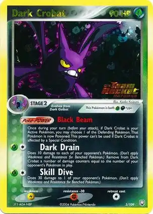 Dark Crobat 3/109 EX Team Rocket Returns