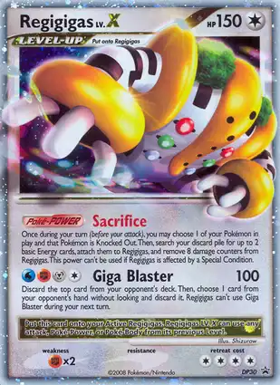 Regigigas LV.X DP30 Diamond & Pearl Promos