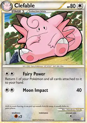 Clefable 3/123 HeartGold & SoulSilver