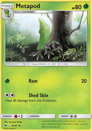 Metapod 2/147 Burning Shadows