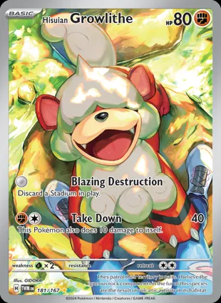 Hisuian Growlithe 181/167 Twilight Masquerade