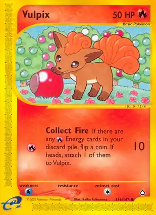 Vulpix 116/147 Aquapolis