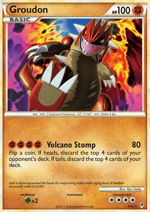 Groudon 6/95 Call of Legends