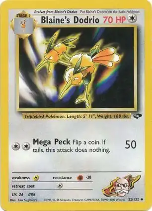 Blaine's Dodrio 32/132 Gym Challenge