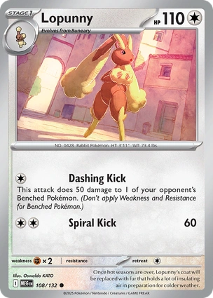 Lopunny 108/132 Mega Evolution