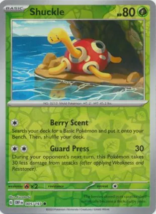 Shuckle 005/197 Obsidian Flames