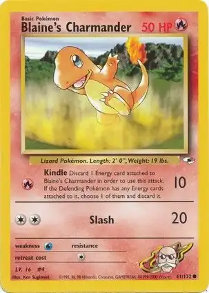 Blaine's Charmander 61/132 Gym Heroes