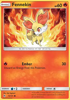 Fennekin 14/131 Forbidden Light