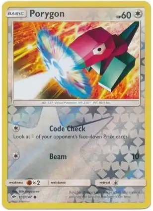 Porygon 103/147 Burning Shadows