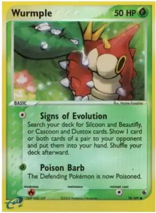 Wurmple 78/109 EX Ruby & Sapphire