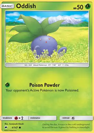 Oddish 4/147 Burning Shadows