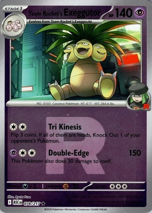 Team Rocket's Exeggutor 078/217 Ascended Heroes