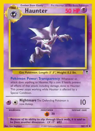 Haunter 46/110 Legendary Collection