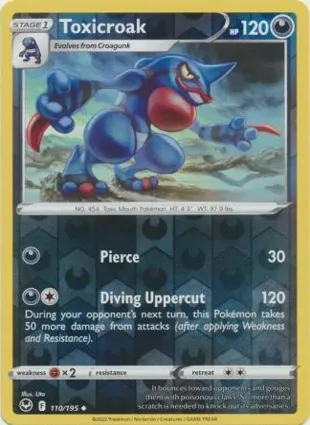 Toxicroak 110/195 Silver Tempest
