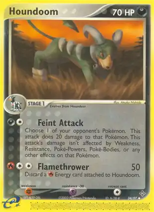 Houndoom 34/97 EX Dragon