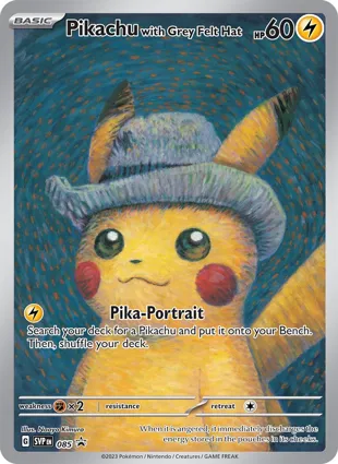 Pikachu with Grey Felt Hat 085 Scarlet & Violet Promos