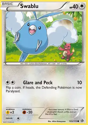 Swablu 103/113 Legendary Treasures