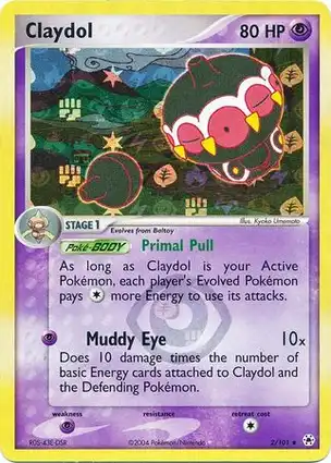 Claydol 2/101 EX Hidden Legends