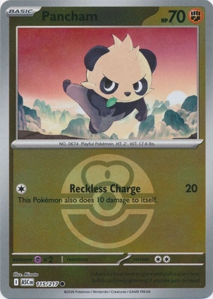 Pancham 115/217 Ascended Heroes