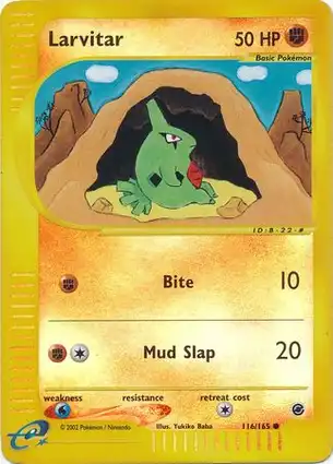 Larvitar 116/165 Expedition Base Set