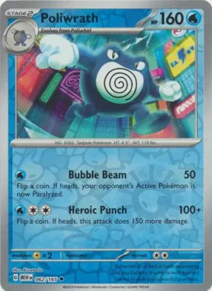 Poliwrath 062/165 Scarlet & Violet 151