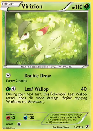 Virizion 15/113 Legendary Treasures