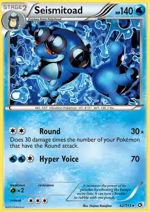 Seismitoad 42/113 Legendary Treasures