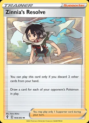 Zinnia's Resolve 164/203 Evolving Skies