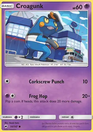 Croagunk 54/147 Burning Shadows