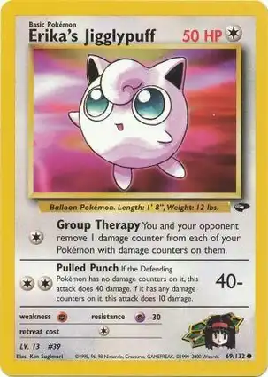 Erika's Jigglypuff 69/132 Gym Challenge
