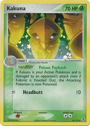 Kakuna 36/112 EX FireRed & LeafGreen