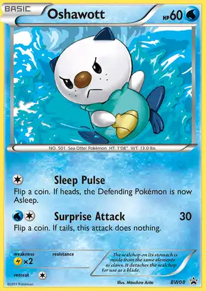 Oshawott BW08 Black & White Promos