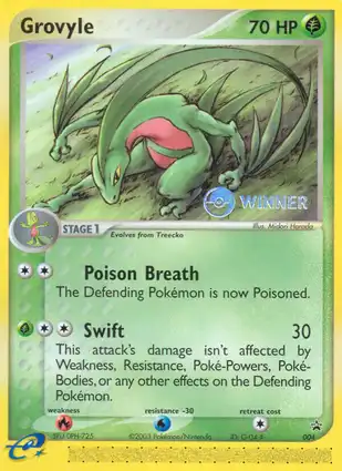 Grovyle 004 EX Nintendo Promos