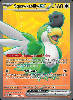 Squawkabilly ex 247/193 Paldea Evolved