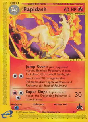 Rapidash 51 Wizards of the Coast Promos