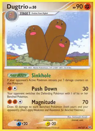 Dugtrio 24/127 Platinum