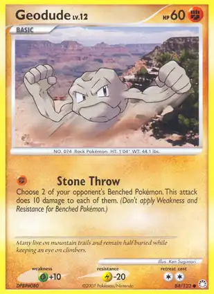 Geodude 84/123 Mysterious Treasures