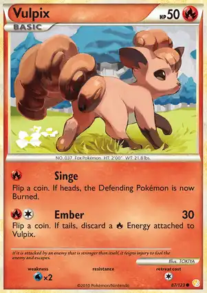 Vulpix 87/123 HeartGold & SoulSilver