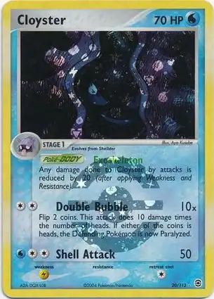 Cloyster 20/112 EX FireRed & LeafGreen