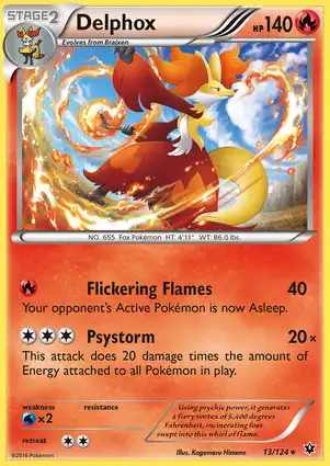 Delphox 13/124 Fates Collide