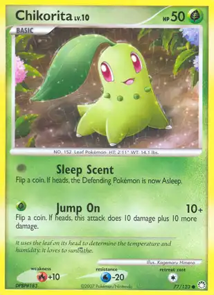 Chikorita 77/123 Mysterious Treasures