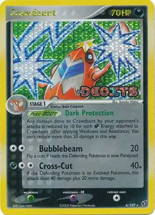 Crawdaunt 6/107 EX Deoxys