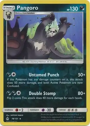 Pangoro 78/131 Forbidden Light