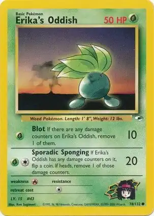 Erika's Oddish 78/132 Gym Heroes